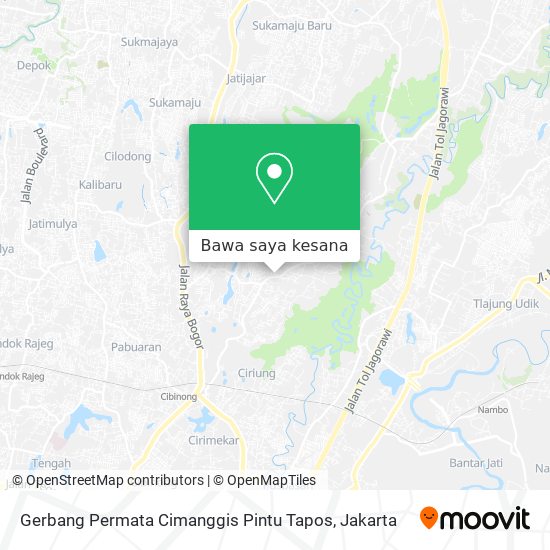 Peta Gerbang Permata Cimanggis Pintu Tapos