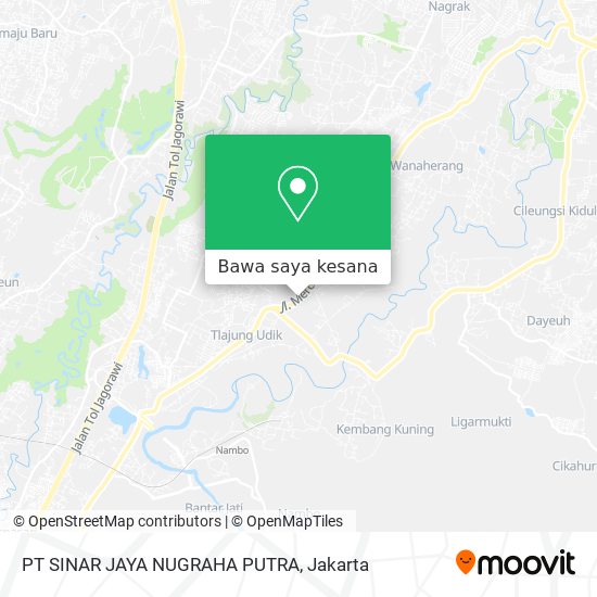 Peta PT SINAR JAYA NUGRAHA PUTRA