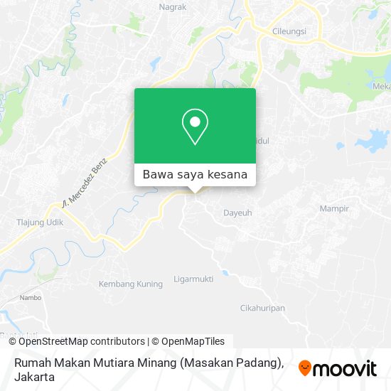 Peta Rumah Makan Mutiara Minang (Masakan Padang)