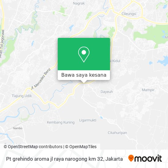 Peta Pt grehindo aroma jl raya narogong km 32