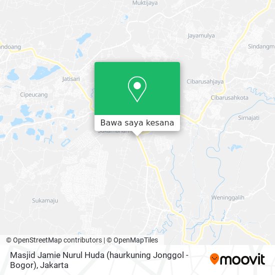 Peta Masjid Jamie Nurul Huda (haurkuning Jonggol - Bogor)