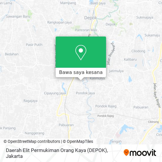 Peta Daerah Elit Permukiman Orang Kaya (DEPOK)