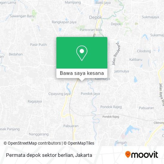 Peta Permata depok sektor berlian