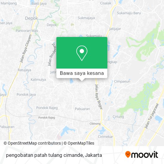 Peta pengobatan patah tulang cimande