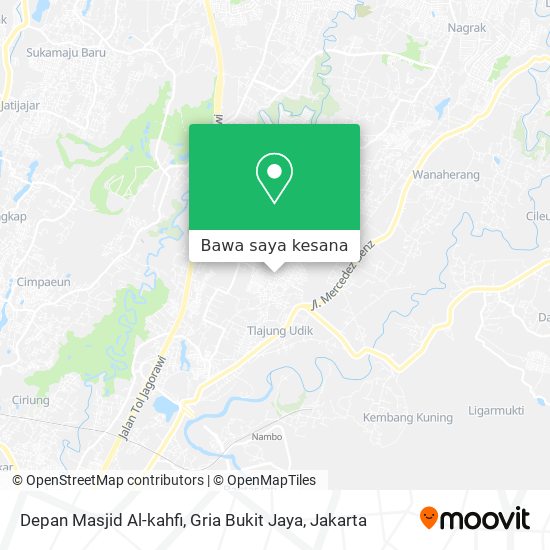 Peta Depan Masjid Al-kahfi, Gria Bukit Jaya