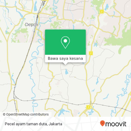 Peta Pecel ayam taman duta