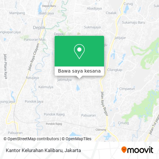 Peta Kantor Kelurahan Kalibaru