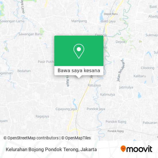 Peta Kelurahan Bojong Pondok Terong