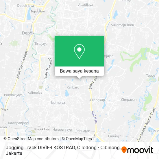 Cara ke Jogging Track DIVÏF-I KOSTRAD, Cilodo…