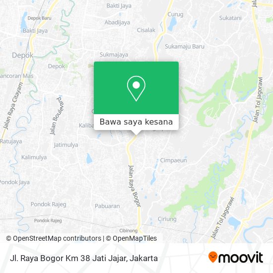 Peta Jl. Raya Bogor Km 38 Jati Jajar