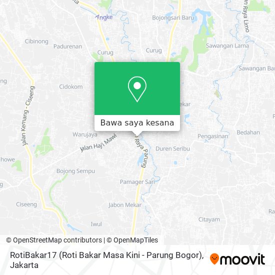 Peta RotiBakar17 (Roti Bakar Masa Kini - Parung Bogor)