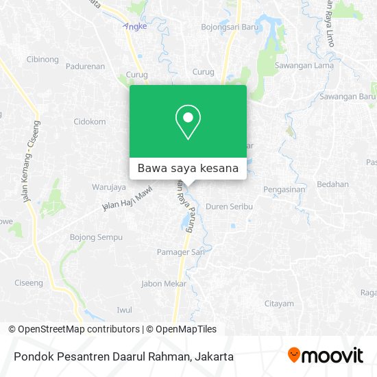 Peta Pondok Pesantren Daarul Rahman