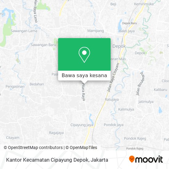 Peta Kantor Kecamatan Cipayung Depok