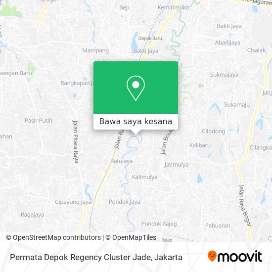 Peta Permata Depok Regency Cluster Jade