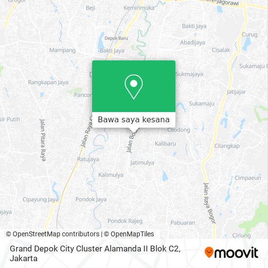 Peta Grand Depok City Cluster Alamanda II Blok C2
