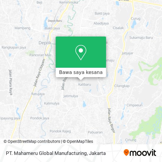 Peta PT. Mahameru Global Manufacturing