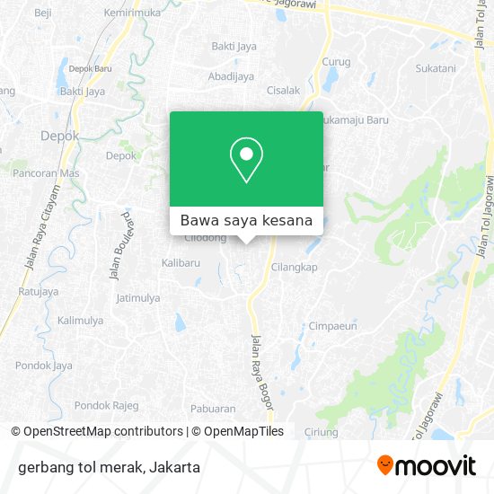 Peta gerbang tol merak