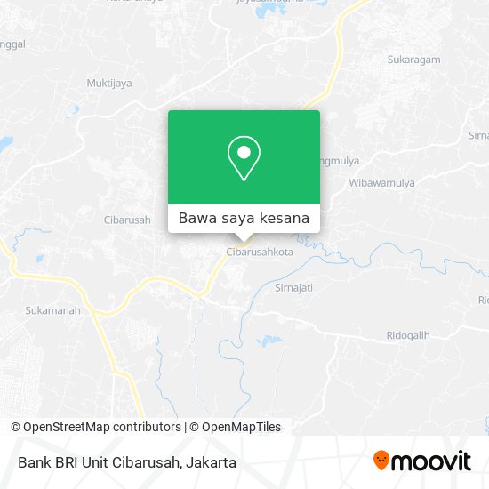 Peta Bank BRI Unit Cibarusah