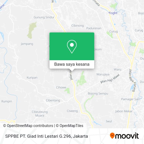 Peta SPPBE PT. Giad Inti Lestari G.296