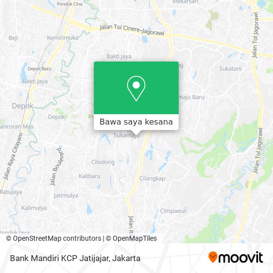 Peta Bank Mandiri KCP Jatijajar