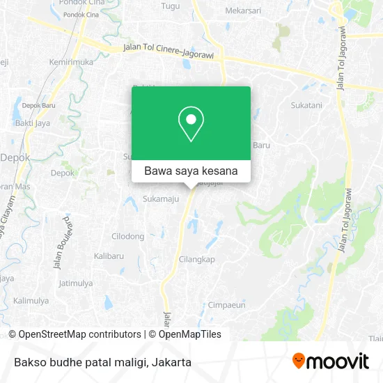 Peta Bakso budhe patal maligi