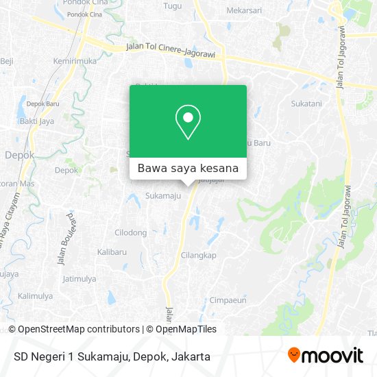 Peta SD Negeri 1 Sukamaju, Depok