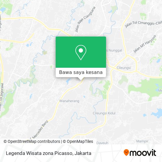 Peta Legenda Wisata zona Picasso