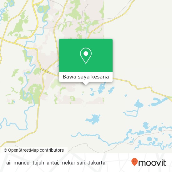 Peta air mancur tujuh lantai, mekar sari