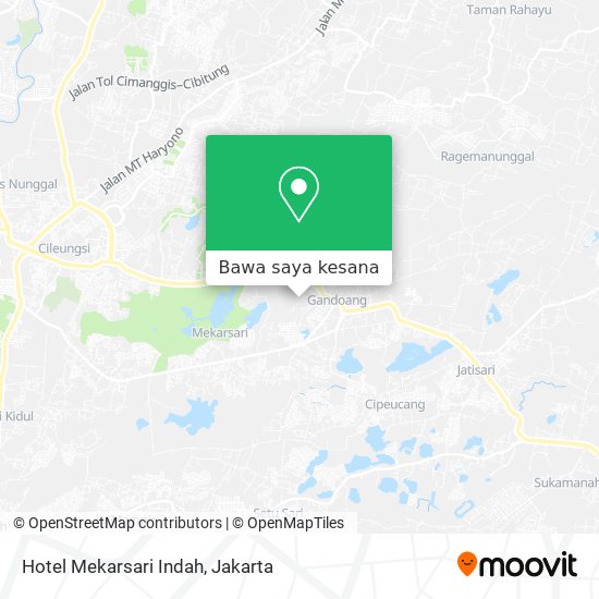 Peta Hotel Mekarsari Indah