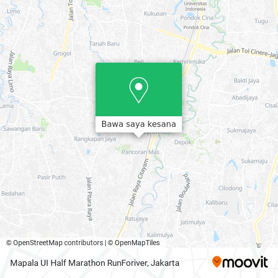 Peta Mapala UI Half Marathon RunForiver