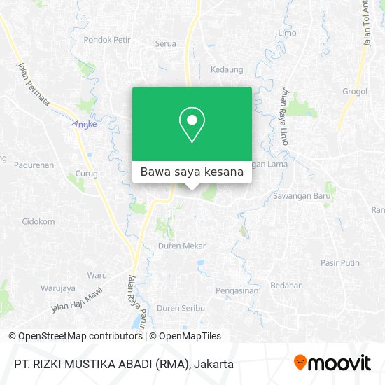 Peta PT. RIZKI MUSTIKA ABADI (RMA)