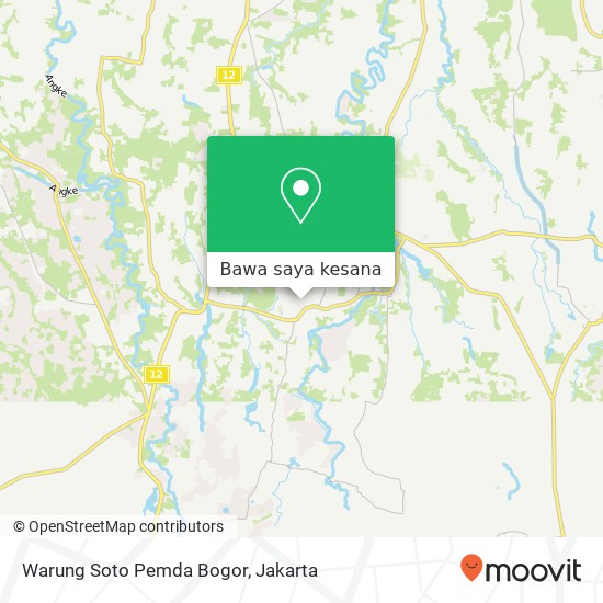 Peta Warung Soto Pemda Bogor