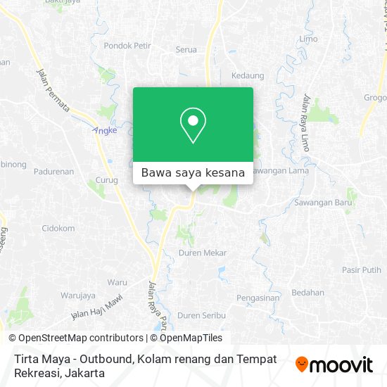 Peta Tirta Maya - Outbound, Kolam renang dan Tempat Rekreasi