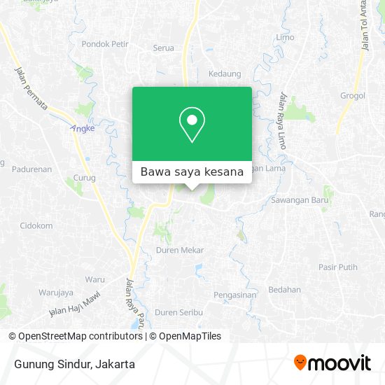 Peta Gunung Sindur