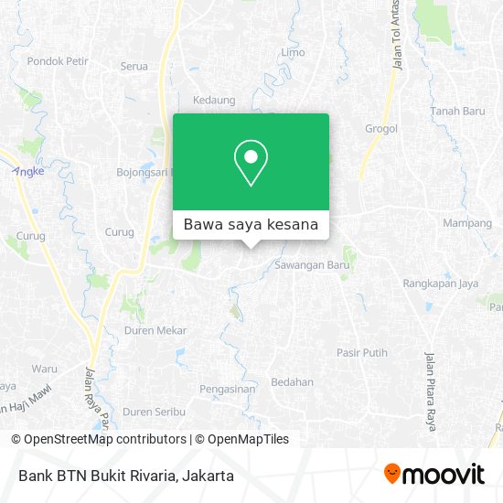 Peta Bank BTN Bukit Rivaria