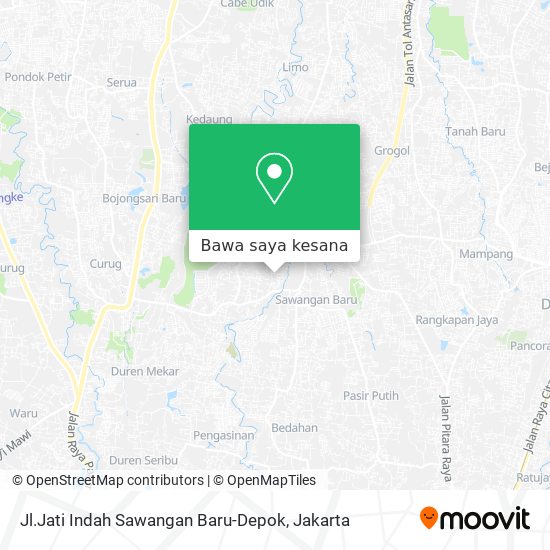 Peta Jl.Jati Indah Sawangan Baru-Depok