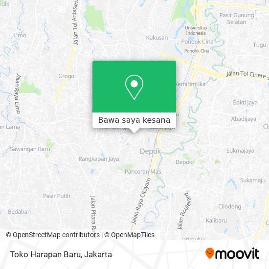 Peta Toko Harapan Baru