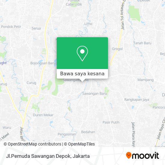 Peta Jl.Pemuda Sawangan Depok