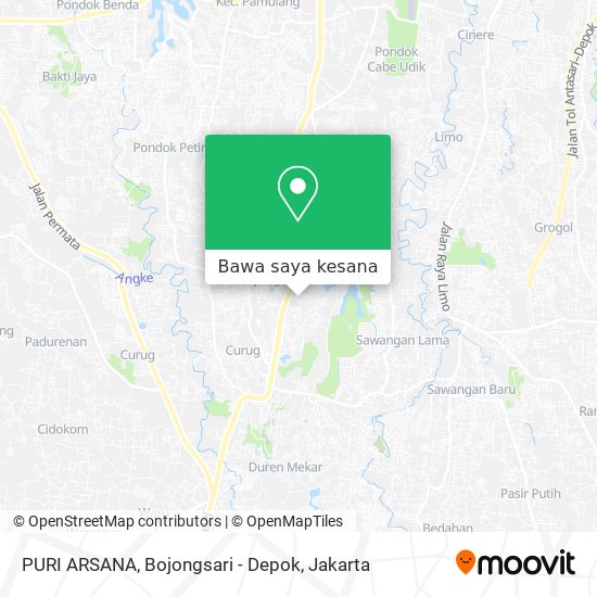 Peta PURI ARSANA, Bojongsari - Depok