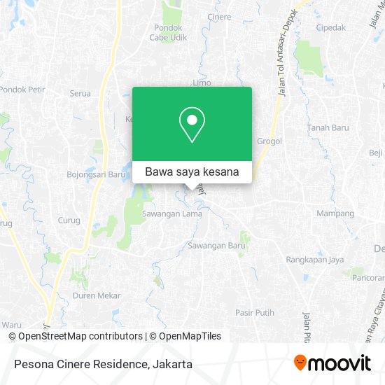 Peta Pesona Cinere Residence