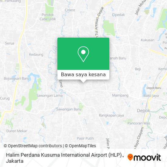 Peta Halim Perdana Kusuma International Airport (HLP).