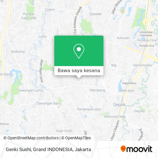 Peta Genki Sushi, Grand INDONESIA