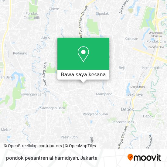 Peta pondok pesantren al-hamidiyah