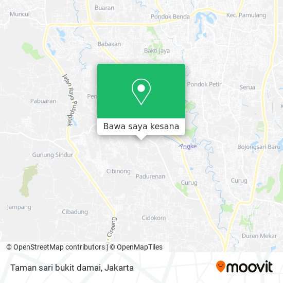 Peta Taman sari bukit damai