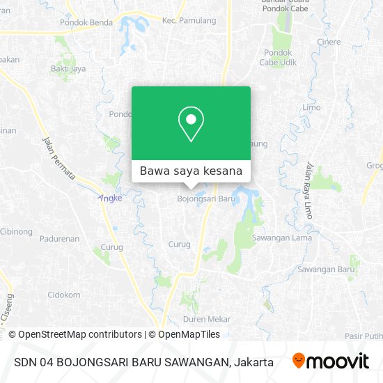 Peta SDN 04 BOJONGSARI BARU SAWANGAN