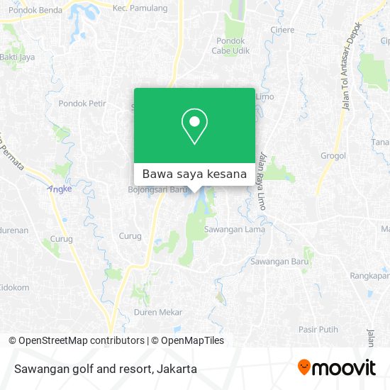 Peta Sawangan golf and resort