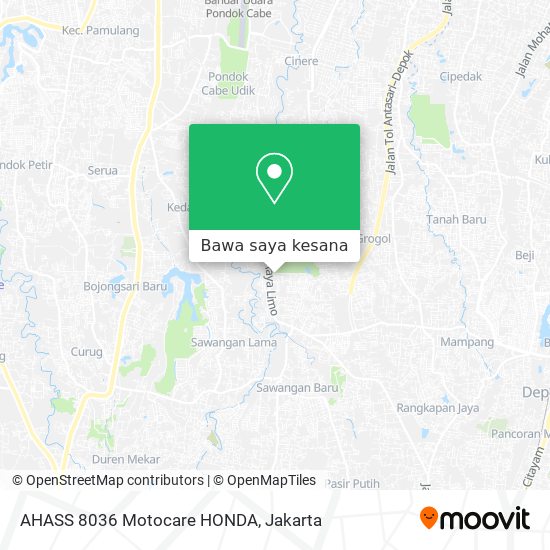 Peta AHASS 8036 Motocare HONDA