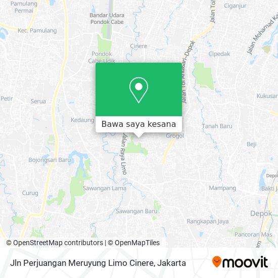 Peta Jln Perjuangan Meruyung Limo Cinere