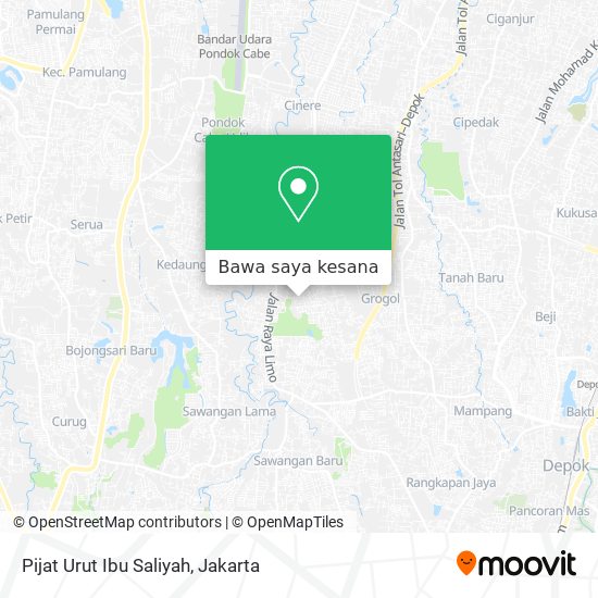 Peta Pijat Urut Ibu Saliyah