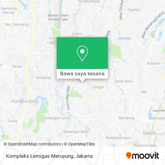 Peta Kompleks Lemigas Meruyung